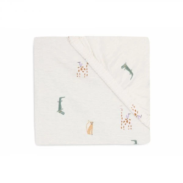 Drap housse 70x140 cm Jersey Jungle Jambo