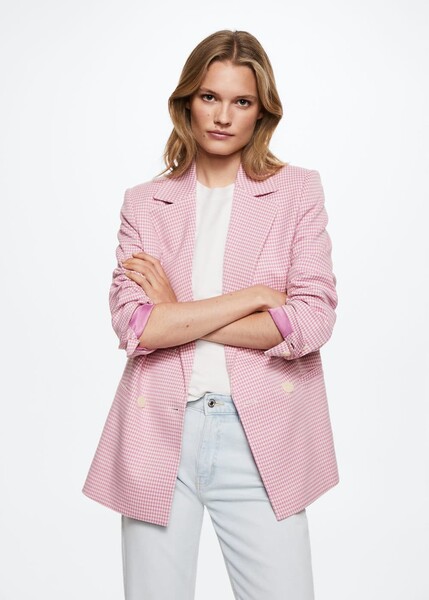 Veste pied-de-poule - Femme | Mango France