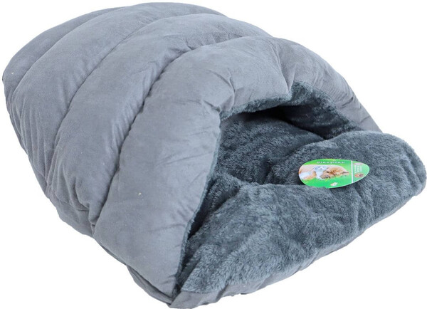 🛌 Sac de couchage gris pour chat et petit chien