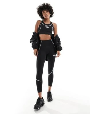The North Face - Hakuun - Legging de sport 7/8 à taille haute et coutures sculptantes - Noir