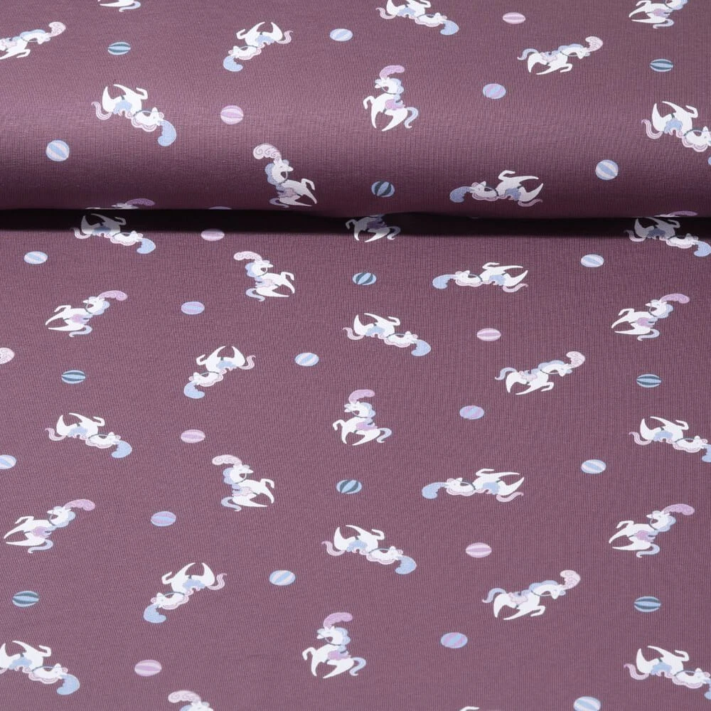 Jersey - Cheval de cirque Mauve Teinté dans la masse