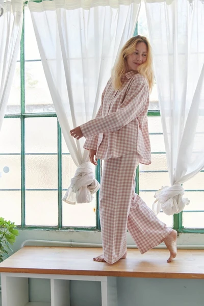Ensemble pyjama long coton flanelle
