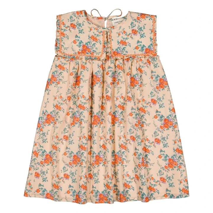 Robe Célestine Fleurie | Beige rosé