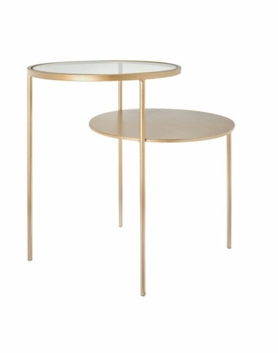 Table d&#x27;appoint doré &quot;Dub&quot; (précommande)