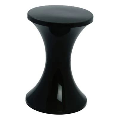 Tabouret Tam Tam Pop plastique noir / Réédition 1968 - Stamp Edition