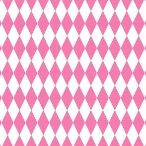 Harlequin Diamond Circus Pink Fabric | Spoonflower