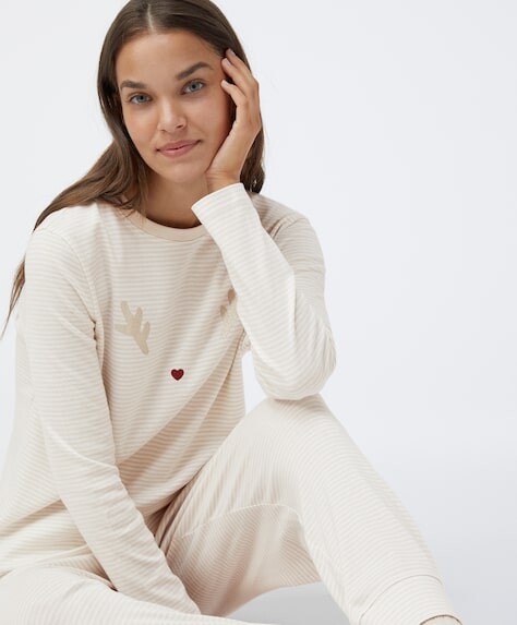 Pyjama en coton renne