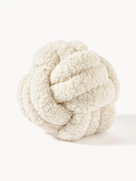 Coussin noué en peluche Dotty