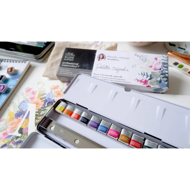 Palette aquarelle Blanche Tristant