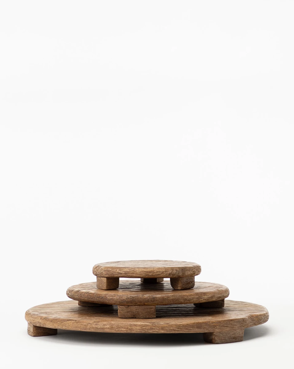 McGee & Co. | Mango Wood Carved Pedestal
