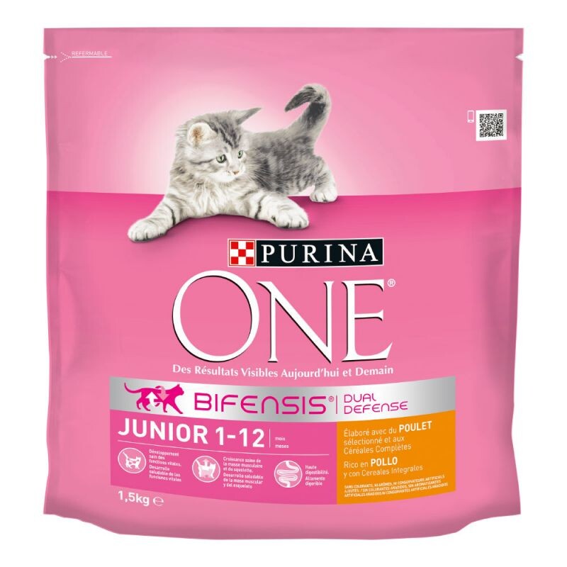 PURINA ONE Junior 1-12 mois poulet pour chaton