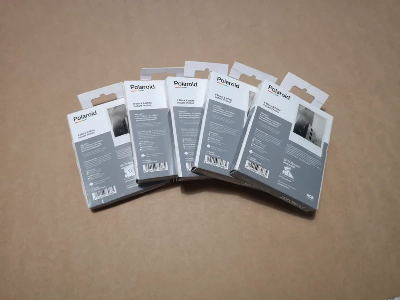 Polaroid SX-70 Black and White Film - Five Sealed Boxes (Expired)