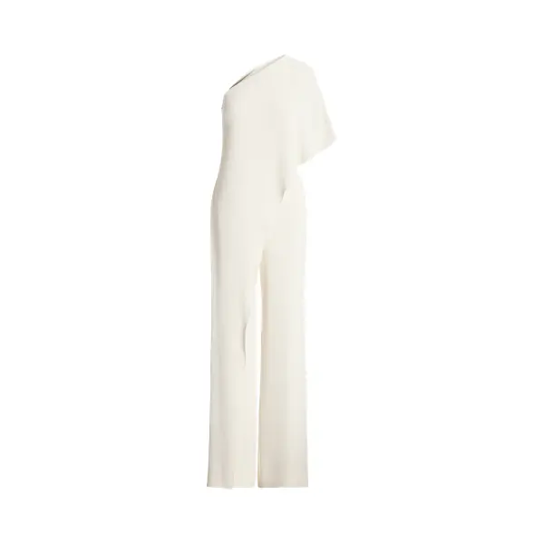 Combinaison asymétrique cape georgette