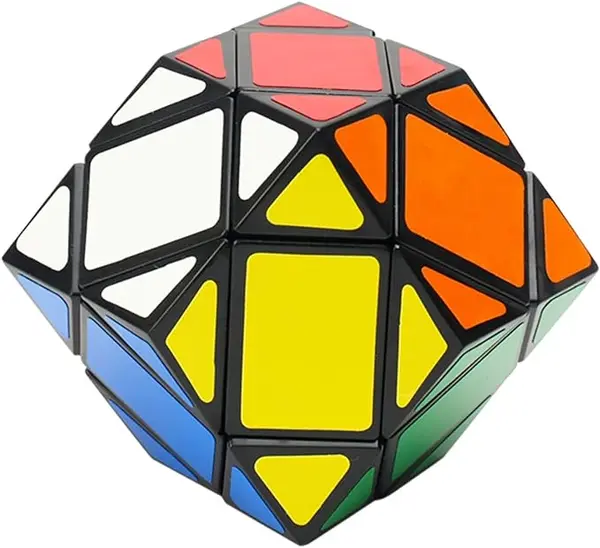 EASEHOME Diamonds Speed Cube, Axis Magic Puzzle Cube Magique Cubo avec Autocollant de PVC pour Enfants et Adultes, Noir