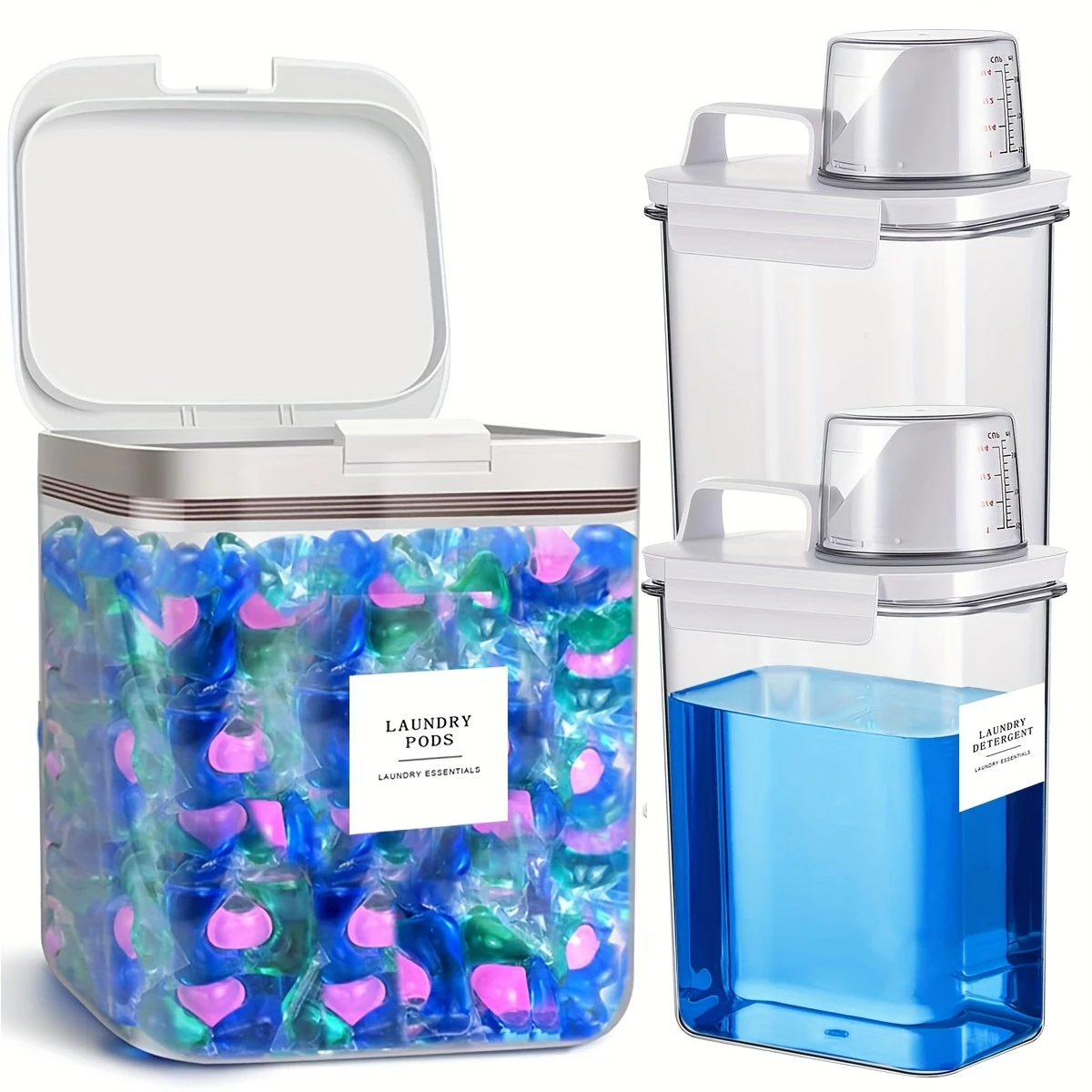 ensemble 3 contenants salle bain 2 distributeurs détergent + - Temu France