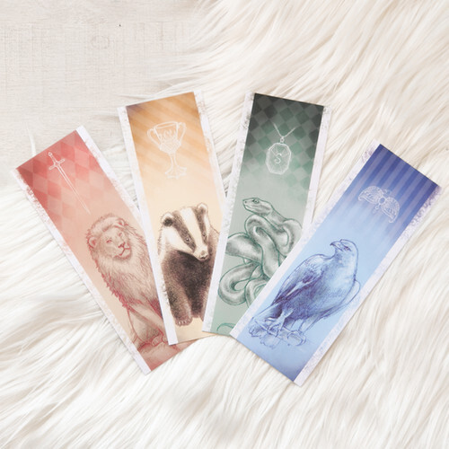 Marque-pages petit format des maisons Poudlard