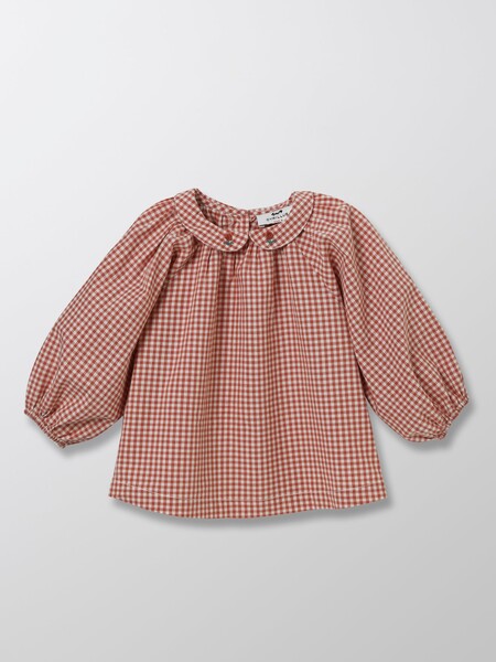 Blouse Vichy Bébé col brodé