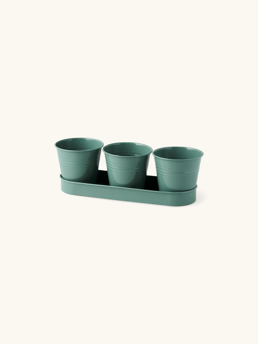 Cache-pots avec plateau