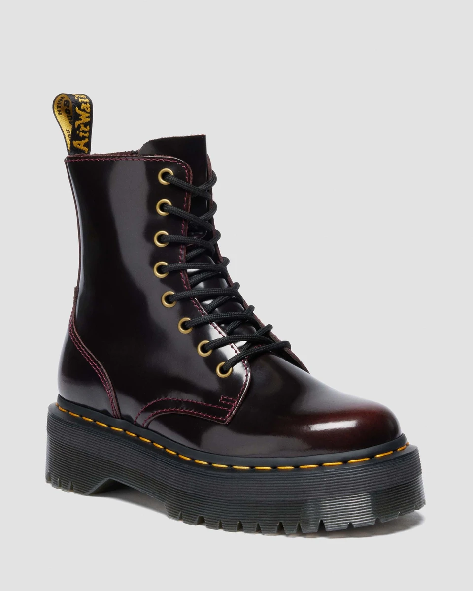 Boots Plateformes Jadon Arcadia en Rouge Cherry Red | Dr. Martens