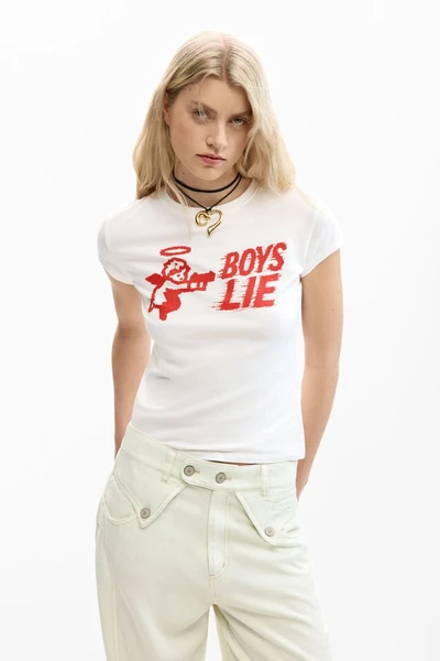 T-shirt moulant Boys Lie