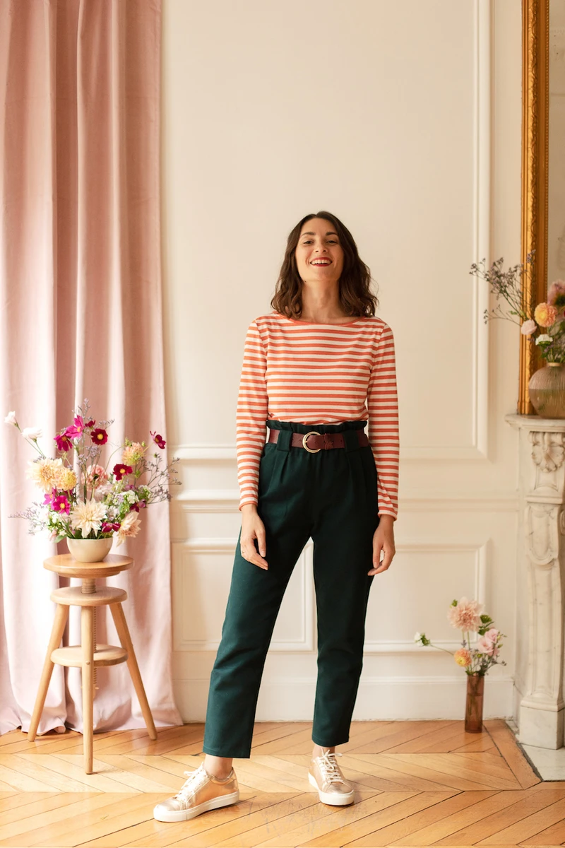 Gabin, le pantalon ou short paperbag