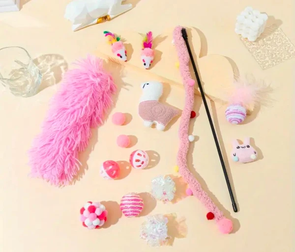 Pochette de jouets chat