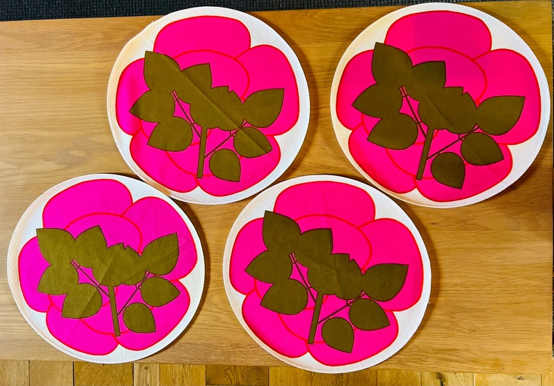 Marimekko Vintage Flower Cotton Placemats | Vinted