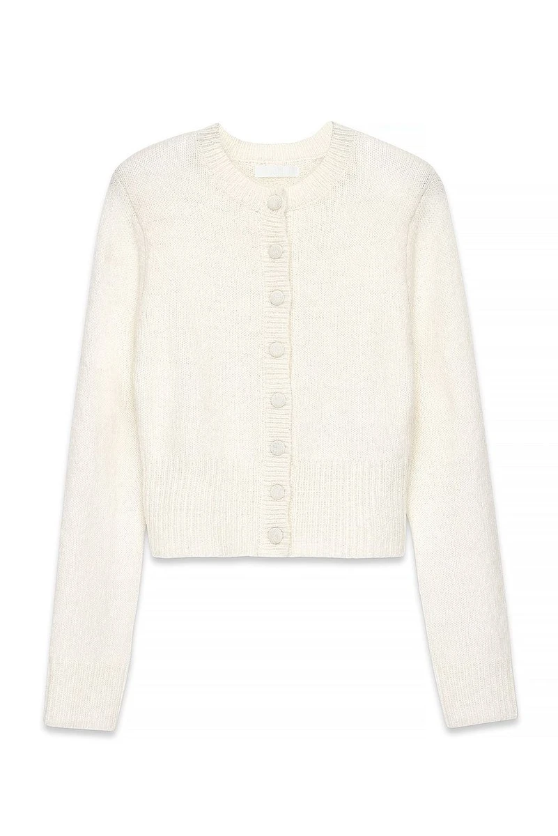 Cardigan en maille blanc/crème - NAKD