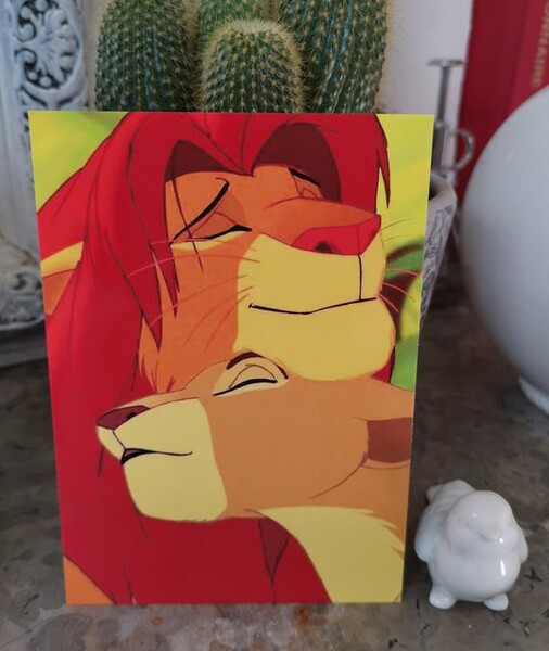 Carte postale le roi lion
