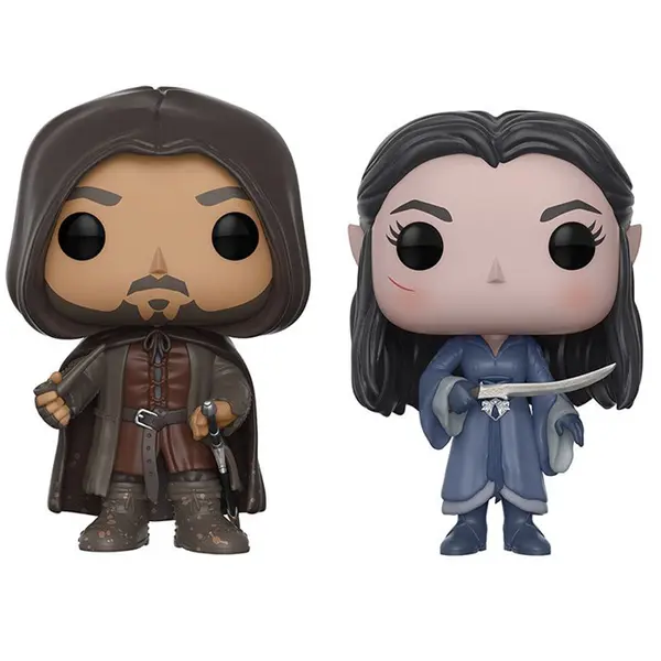 Figurine 2 Pack Aragorn Et Arwen / Le Seigneur Des Anneaux / Funko Pop Movies / Exclusive SDCC 2017