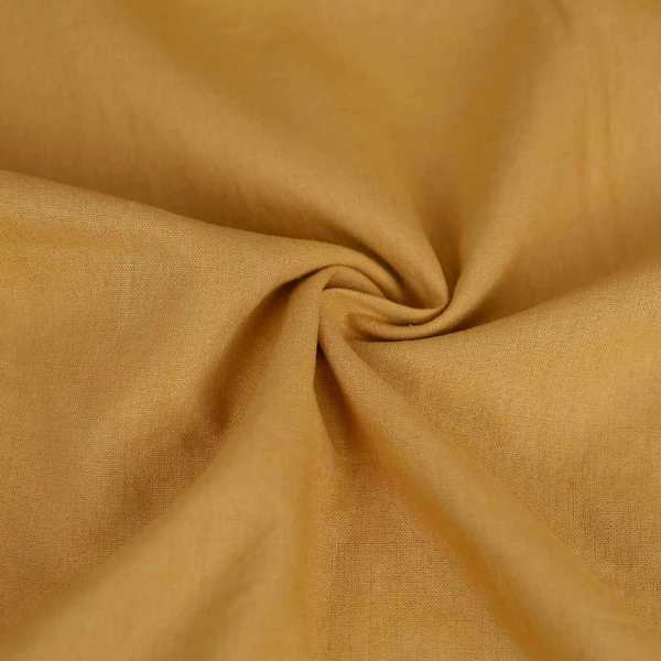 Tissu lin et coton Vic uni - spruce | Tissu pour couture d'habits en fibres naturelles