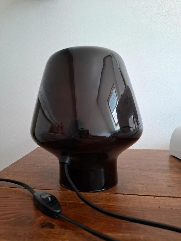 Lampe de table noire en verre - Habitat - Portobello