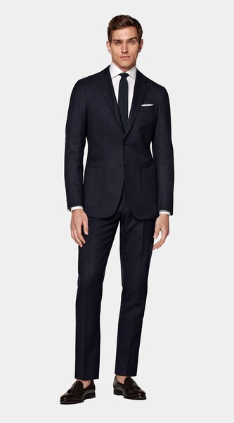 Costume Havana bleu marine | Laine stretch Single Breasted | SUITSUPPLY FRCOSTU