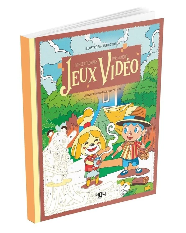 Jeux vidéo : Un livre de coloriage non officiel par numéro