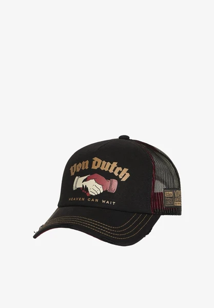 TRUCKER AVEC FILET SOUPLE EFFET AVEC PRINT CREW - Casquette - noir