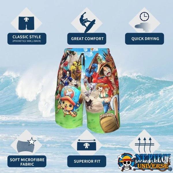 One Piece Characters Shorts For Men | One Piece Universe