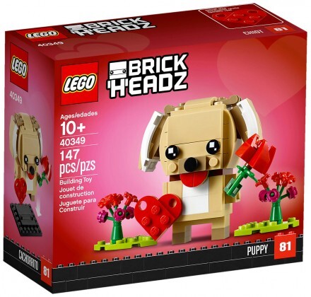 LEGO BrickHeadz 40349 pas cher, Chiot de la Saint-Valentin