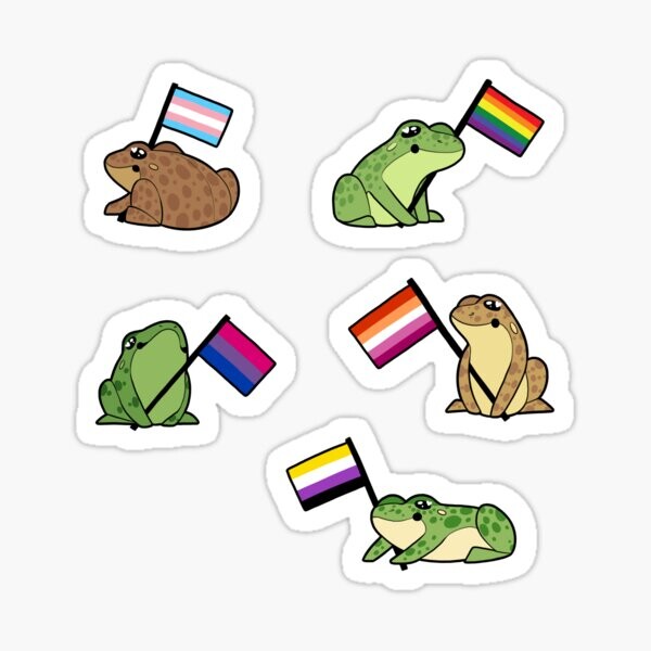 Autocollants grenouille LGBT | Sticker