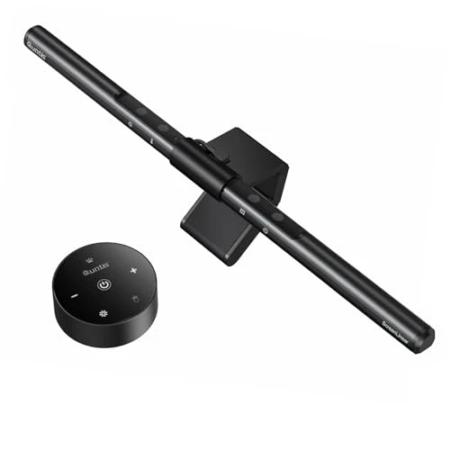 Quntis Lampe Ecran PC avec Télécommande Double Réglage, Lumière Ecran Réglable Gradation Automatique, LED USB Lampe d'Ordinateur 40CM Monitor Light Bar Eclairage pour Bureau Gaming
