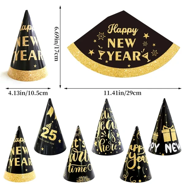 Fournitures de ixà Thème de Bonne Année 2025, Accessoires de Photographie, Lunettes, Chapeau, Cadre Photo, Ballon, Décoration de Scène de ix - AliExpress 15