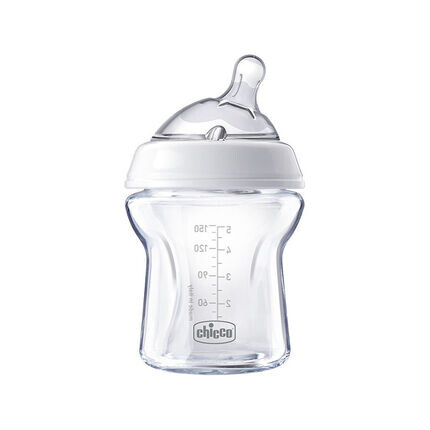 Biberon en verre Naturalfeeling avec tétine inclinée - 150ml