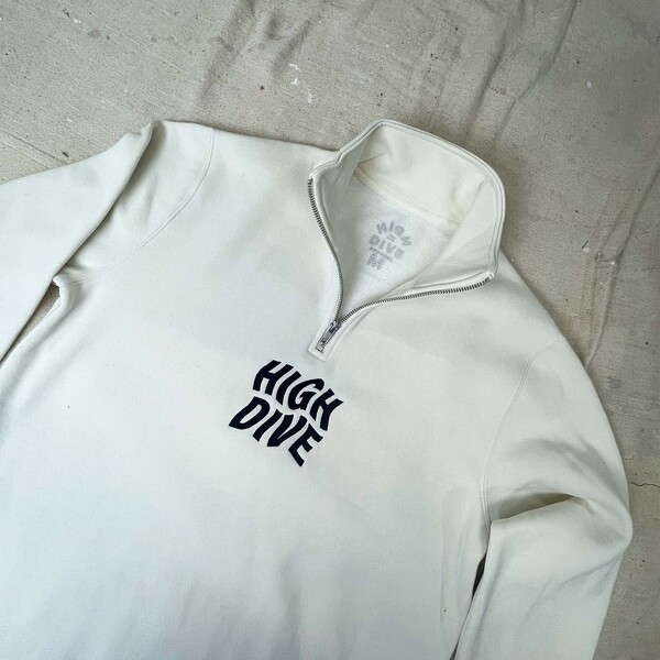 Embroidered 1/4 Zip Crew