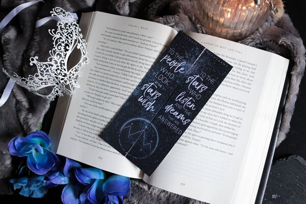 Aux stars qui écoutent et aux rêves auxquels on répond, Feyre et Rhysand Quote, BOOKMARK SET, ACOMAF
