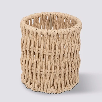 Pot à crayons, Papier tressé