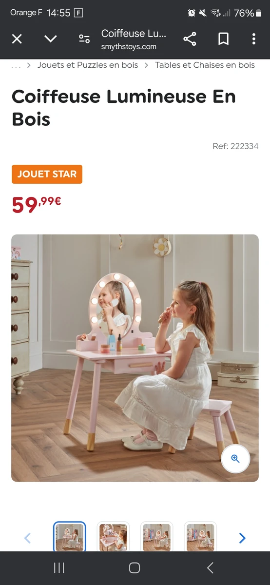 Coiffeuse Lumineuse