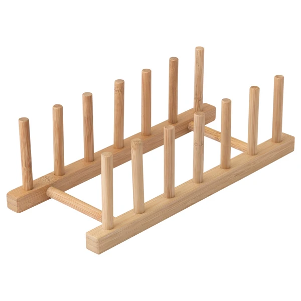 OSTBIT Sup ustens/sup assiettes/égouttoir - bambou