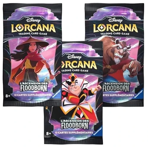 Ravensburger-Disney Lorcana TCG L'Ascension des Floodborn-Jeu de Cartes à Collectionner-JCC-Booster 12 Cartes-dès 8 Ans-Version française
