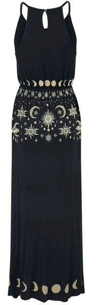 Robe Longue Imprimé Soleil, Lune &Étoiles