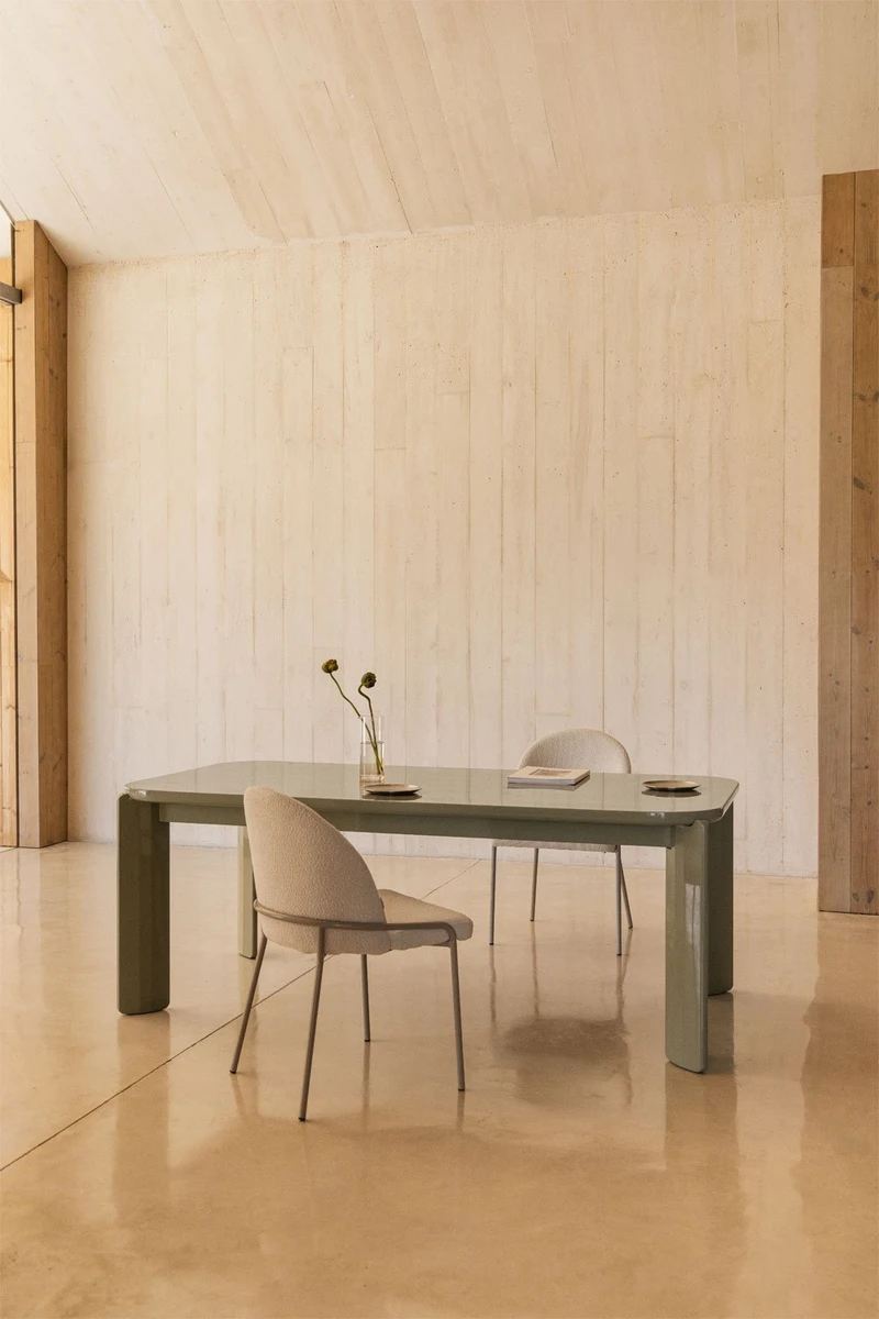 Table à manger rectangulaire 200x100 cm en MDF Geneva