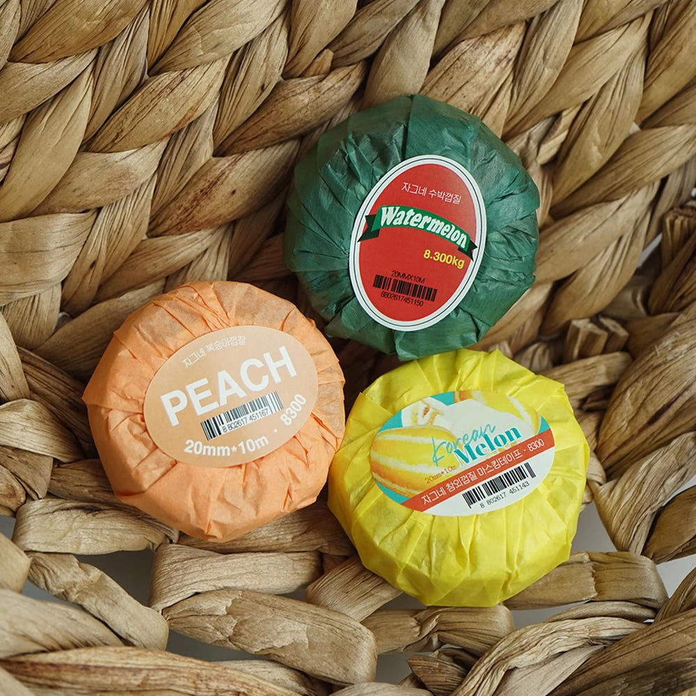 the taste of summer masking tape set / 여름의맛 마스킹 테이프 세트 / 여름과일 다이컷 테이프 : 자그네
